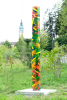 Murg-Auen-Park Frauenfeld, Inituim terra II, PVC, Acryl, 320 x 30 x 30 cm