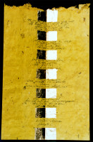 Artistbook, Leporello handgeschöpftes Papier, Kalligrafie, 38 x 28 cm