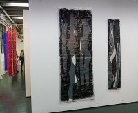 Galerie Knoerle und Baettig, Winterthur_o.T., PVC, Acryl, genäht, gestülpt, 240 x 90 cm